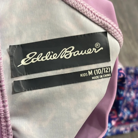 Eddie Bauer Girl’s 2 piece Reversible Swimwear Set - Picture 4 of 8